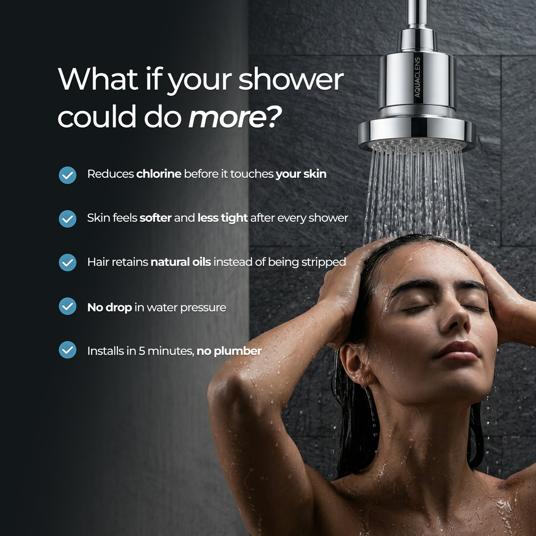 AquaClens Filtered Showerhead (test)