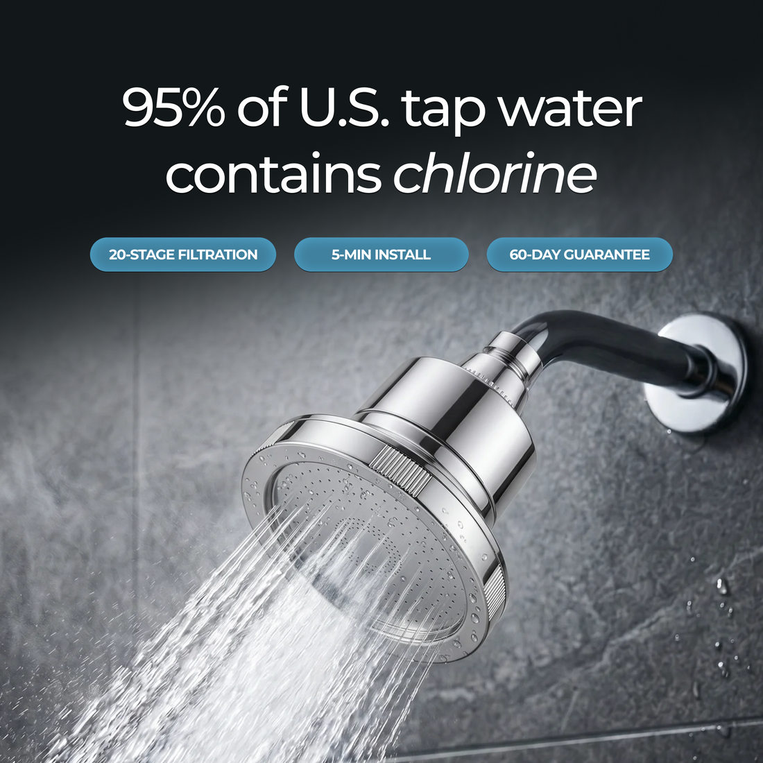 AquaClens Filtered Showerhead (test)